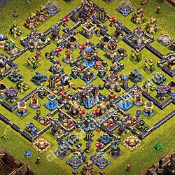 Top Anti Tout Base HDV 18 + Lien (Link), Ligue des légendes 2026 - Hôtel de Ville 18 Défense Base Copier, #3031