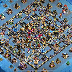 TH18 Anti 3 Stars Base Plan with Link, Copy Town Hall 18 Base Design 2026, #3045