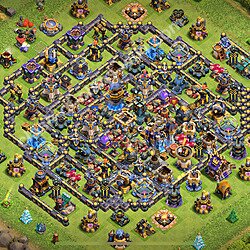 Die Anti 3 Sterne Base RH18 + Link, Hybrid 2026 - COC Rathaus 18 Kopieren Base, #3141