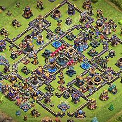 Die Anti 3 Sterne Base RH18 + Link 2026 - COC Rathaus 18 Kopieren Base, #3171