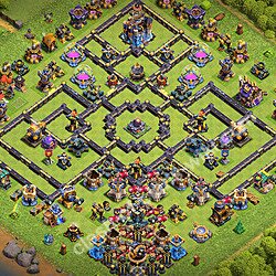 Base plan (layout), Town Hall Level 18 for trophies (defense) (#3326)