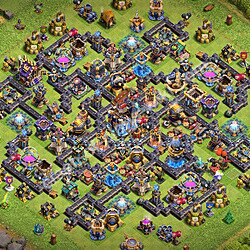 Gute Base für Verteidigung RH18 + Link 2026 -  COC Rathaus 18 Kopieren Base, #3521