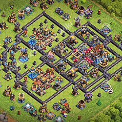 Base plan (layout), Town Hall Level 18 for trophies (defense) (#3589)