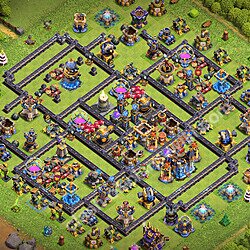 Base plan (layout), Town Hall Level 18 for trophies (defense) (#3604)