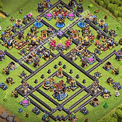Base plan (layout), Town Hall Level 18 for trophies (defense) (#3638)