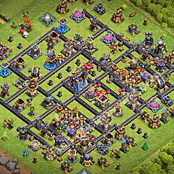 Base plan (layout), Town Hall Level 18 for trophies (defense) (#3647)