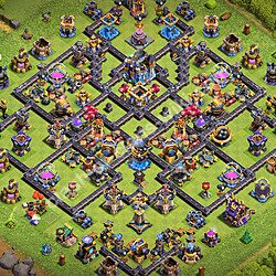 Municipio livello 18 Anti Drago Base + Link - Miglior Disposizione Villaggio per Difesa COC 2026 TH18, #3673