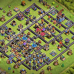 Die Base Rathaus LvL 18 für Trophäen (Verteidigung) (#3714)
