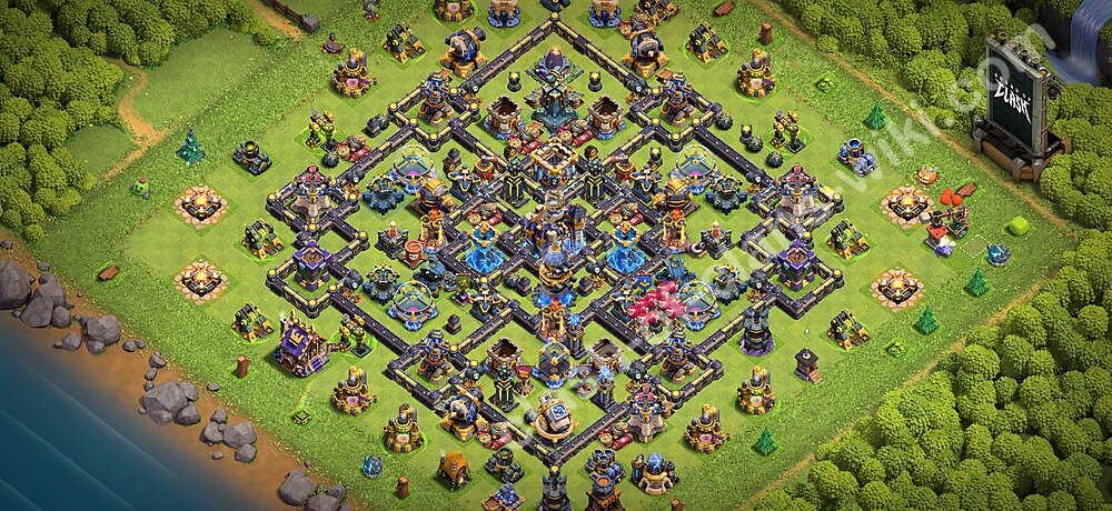 Base Anti Bintang 2 TH18 dengan Link, Hybrid, Salin Desain Base Balai Kota 18 2026, #3025