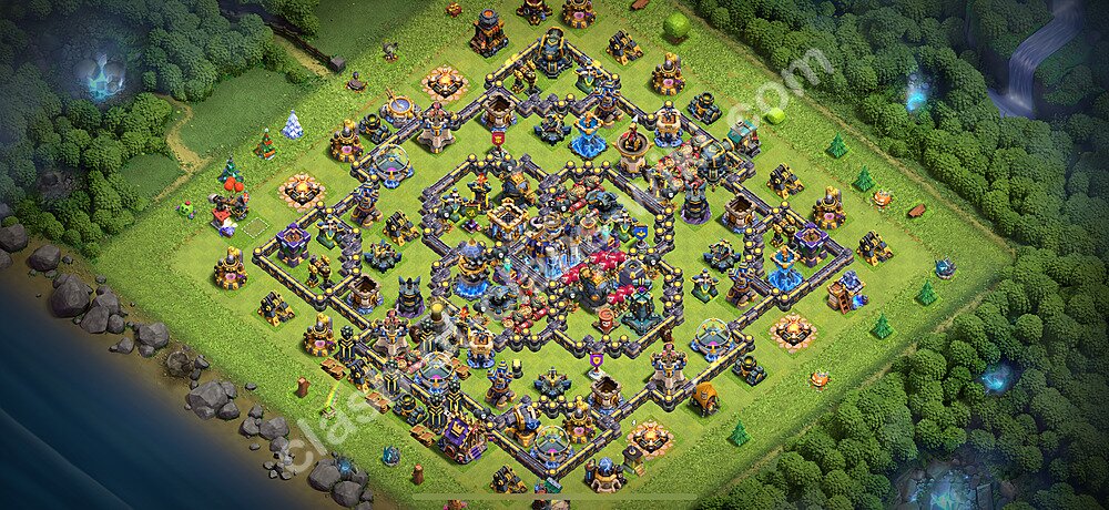 Top Anti 3 Etoiles Base HDV 18 + Lien (Link), Hybride 2026 - Hôtel de Ville 18 Base Copier, #3026