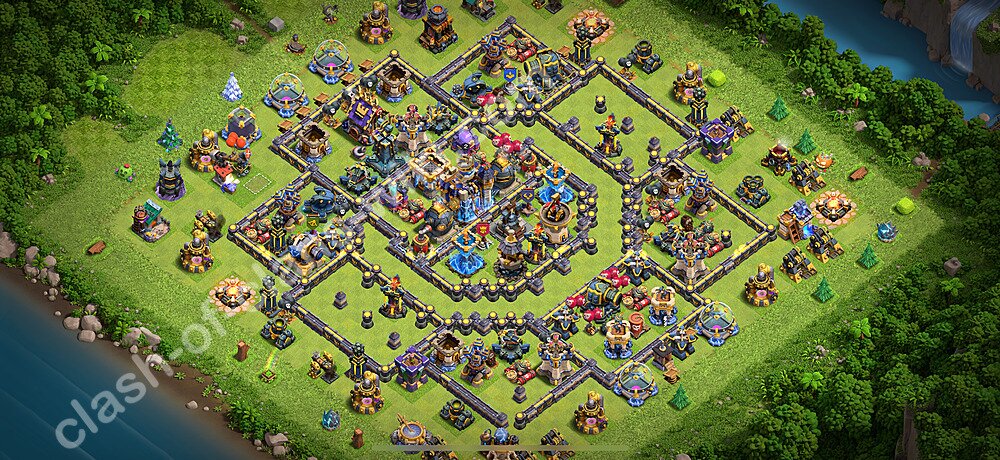 TH18 Anti 2 Stars Base Plan with Link, Legend League, Copy Town Hall 18 Base Design 2026, #3069