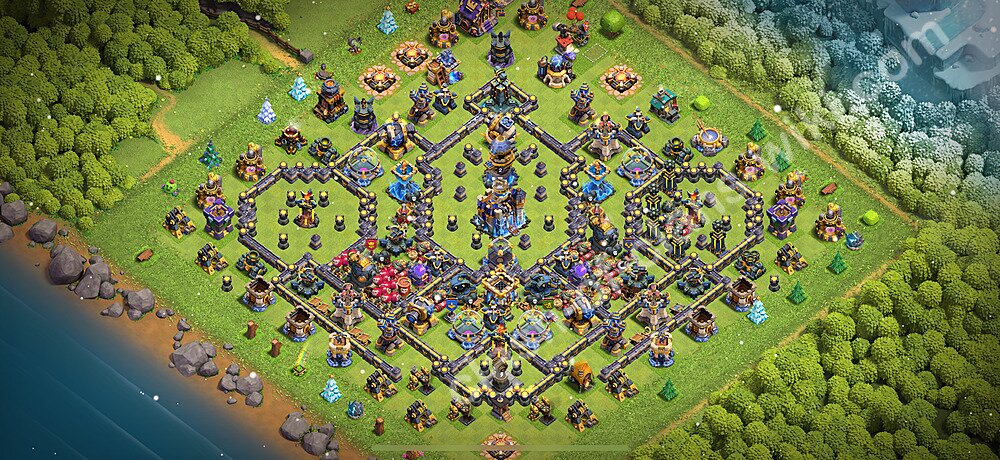 TH18 Anti 3 Stars Base Plan with Link, Copy Town Hall 18 Base Design 2026, #3103