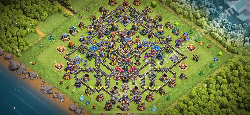 TH18 Anti 2 Stars Base Plan with Link, Legend League, Copy Town Hall 18 Base Design 2026, #3114