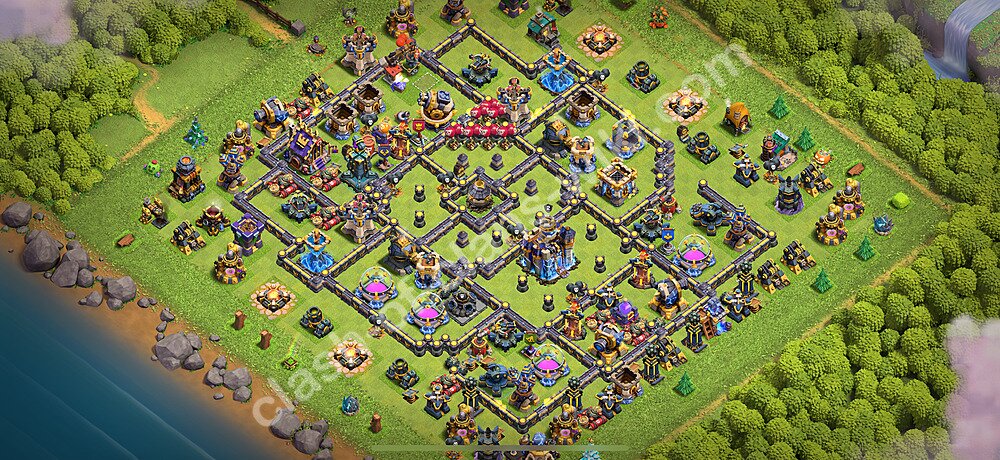 TH18 Anti 2 Stars Base Plan with Link, Legend League, Copy Town Hall 18 Base Design 2026, #3239