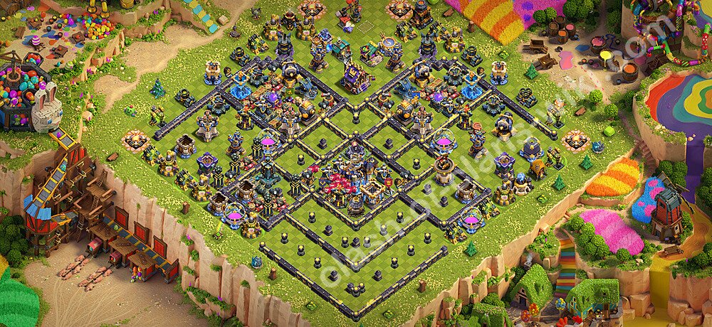 TH18 Anti 2 Stars Base Plan with Link, Legend League, Copy Town Hall 18 Base Design 2026, #3352