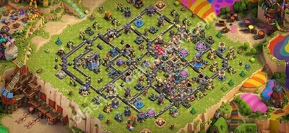 Gute Base für Verteidigung RH18 + Link 2026 -  COC Rathaus 18 Kopieren Base, #3355