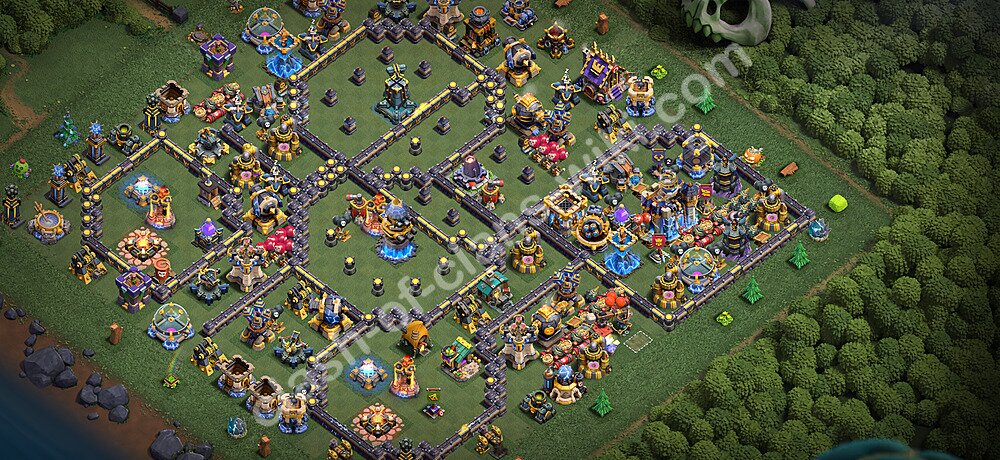 TH18 Anti 3 Stars Base Plan with Link, Copy Town Hall 18 Base Design 2026, #3384