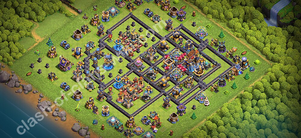 Anti Everything TH18 Base Plan with Link, Legend League, Copy Town Hall 18 Design 2026, #3589