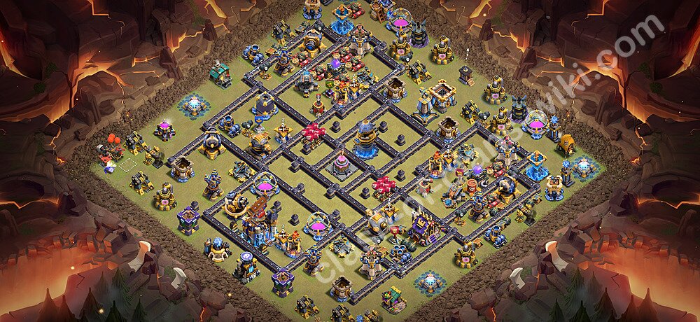 TH18 Anti 3 Stars Base Plan with Link, Copy Town Hall 18 Base Design 2026, #3672