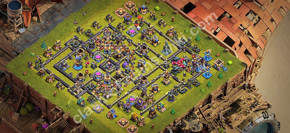 Base plan TH18 (design / layout) with Link, Anti Everything for Farming 2026, #3336