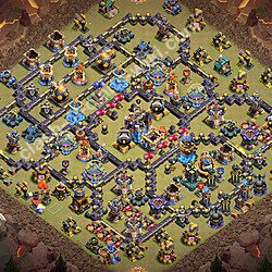 Top Anti 3 Etoiles Base de Guerre HDV 18 + Lien (Link) 2026 gdc - Hôtel de Ville 18 Base Copier, #3022