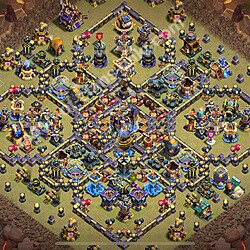 TH18 War Base Plan with Link, Anti Everything, Copy Town Hall 18 CWL Design 2026, #3024