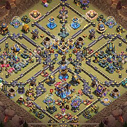 TH18 Anti 2 Stars War Base Plan with Link, Copy Town Hall 18 CWL Design 2026, #3029