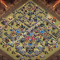 Top Anti 2 Etoiles Base de Guerre HDV 18 + Lien (Link), Anti Air / Electro Dragon 2026 gdc - Hôtel de Ville 18 Base Copier, #3030