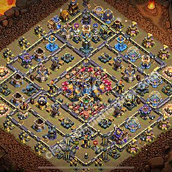 トロフィーコレクションの基本計画タウンホールレベル18, 異形3033