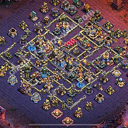 TH18 Anti 3 Stars War Base Plan with Link, Anti Everything, Copy Town Hall 18 CWL Design 2026, #3048