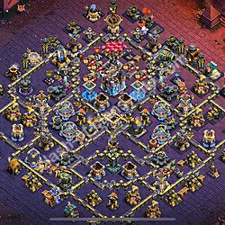 Die Clan War Base RH18 + Link, Hybrid 2026 - COC Rathaus Level 18 Kriegsbase (CK / CW), #3061