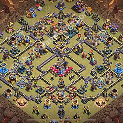 TH18 War Base Plan with Link, Copy Town Hall 18 CWL Design 2026, #3088