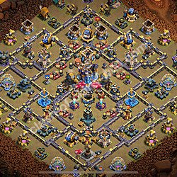 TH18 Anti 3 Stars War Base Plan with Link, Copy Town Hall 18 CWL Design 2026, #3092