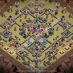 TH18 Anti 2 Stars War Base Plan with Link, Copy Town Hall 18 CWL Design 2026, #3129