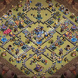 Die Anti 2 Sterne Clan War Base RH18 + Link 2026 - COC Rathaus Level 18 Kriegsbase (CK / CW), #3173