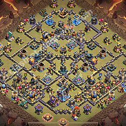 TH18 Anti 3 Stars War Base Plan with Link, Anti Air / Electro Dragon, Copy Town Hall 18 CWL Design 2026, #3174