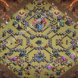 トロフィーコレクションの基本計画タウンホールレベル18, 異形3242