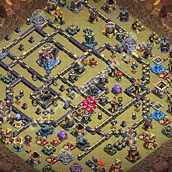 Top Base de Guerre HDV 18 + Lien (Link) 2026 gdc - Hôtel de Ville 18 Base Copier, #3294