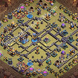 トロフィーコレクションの基本計画タウンホールレベル18, 異形3332