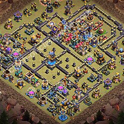 Top Anti 2 Etoiles Base de Guerre HDV 18 + Lien (Link), Ligue des légendes 2026 gdc - Hôtel de Ville 18 Base Copier, #3333