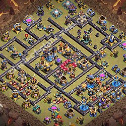 TH18 Anti 3 Stars War Base Plan with Link, Anti Everything, Copy Town Hall 18 CWL Design 2026, #3524