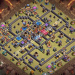 TH18 War Base Plan with Link, Copy Town Hall 18 CWL Design 2026, #3525