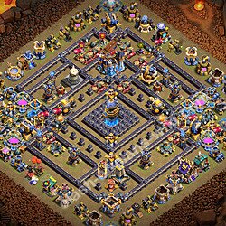 Base plan (layout), Town Hall Level 18 for clan wars (#3617)