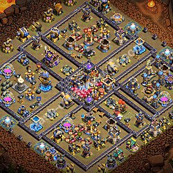 Clash of Clans köy düzeni, Belediye Binası Seviye 18 klan savaşları için (#3625)