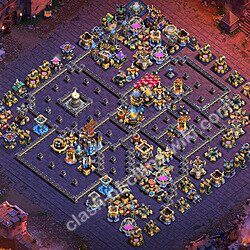トロフィーコレクションの基本計画タウンホールレベル18, 異形3640