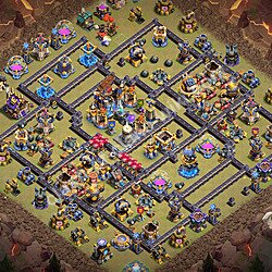 Tata letak base, Balai Kota Level 18 untuk perang klan (#3650)