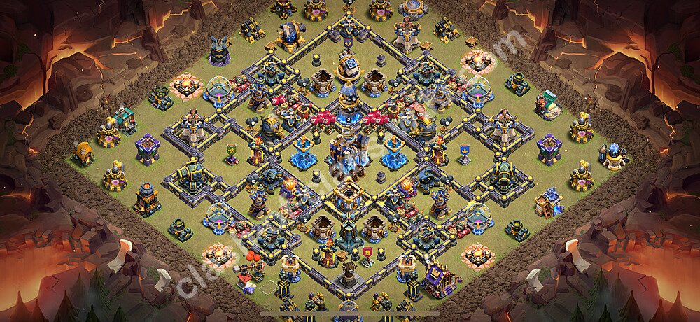 Top Anti 2 Etoiles Base de Guerre HDV 18 + Lien (Link), Ligue des légendes 2026 gdc - Hôtel de Ville 18 Base Copier, #3018