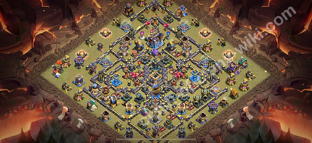 Municipio livello 18 Base di Guerra + Link, Anti tutto - Miglior Disposizione Villaggio COC 2026 TH18, #3020