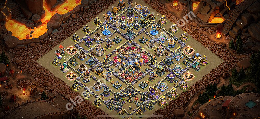 トロフィーコレクションの基本計画タウンホールレベル18, 異形3033