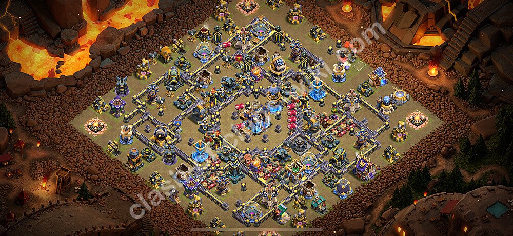 TH18 War Base Plan with Link, Copy Town Hall 18 CWL Design 2026, #3039